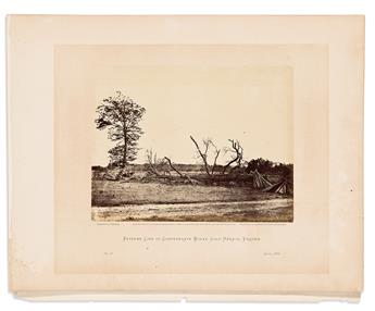 (CIVIL WAR--PHOTOGRAPHY.) Group of 3 mounted photographs from Alexander Gardner's Photographic Sketchbook of the War.